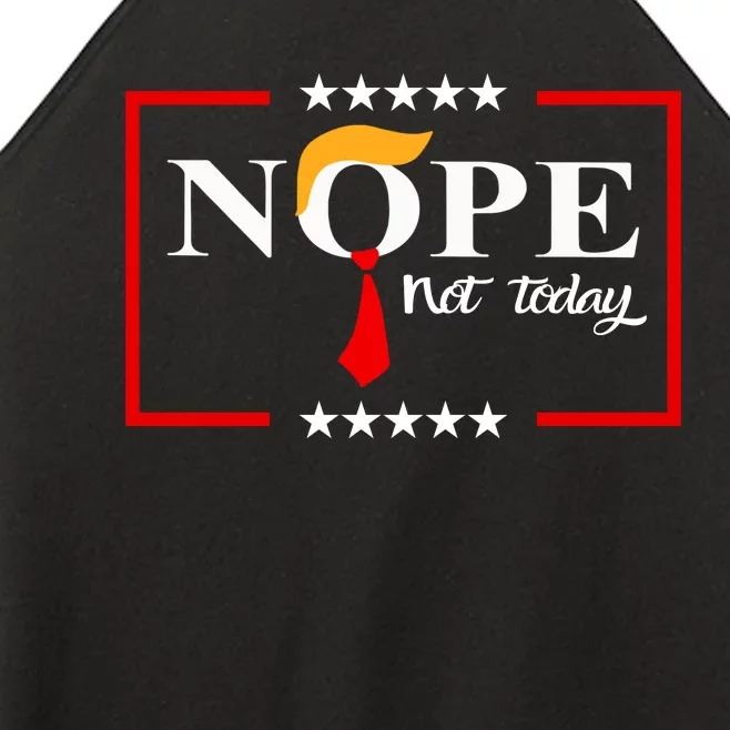 Nope Not Again Funny Sarcastic Trump Statement Usa Humor Usa Women’s Perfect Tri Rocker Tank