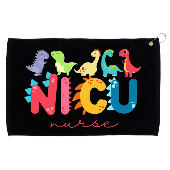 NICU Nurse Animal Nurse Appreciation Nicu Nurse Dinosaur Grommeted Golf Towel