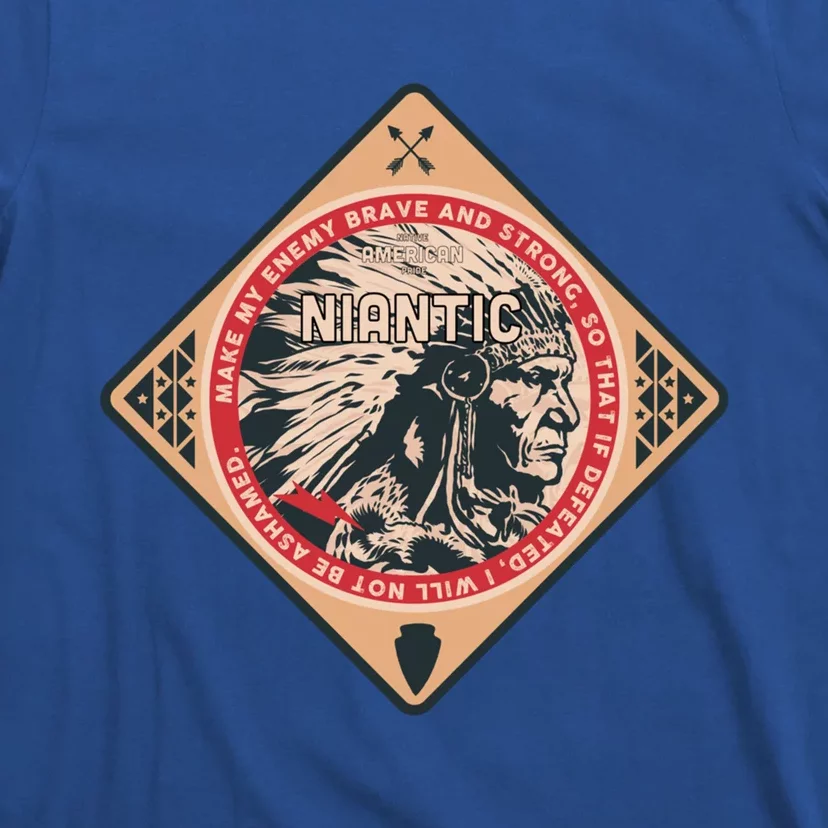 Niantic Native American Indian Brave Strong Enemy Gift T-Shirt