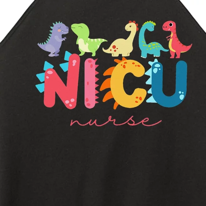 NICU Nurse Animal Nurse Appreciation Nicu Nurse Dinosaur Women’s Perfect Tri Rocker Tank