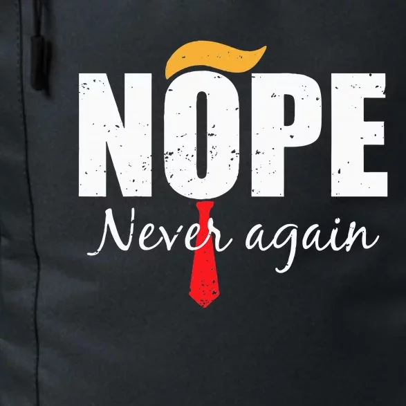 Nope Never Again Funny Trump Hair Daily Commute Backpack