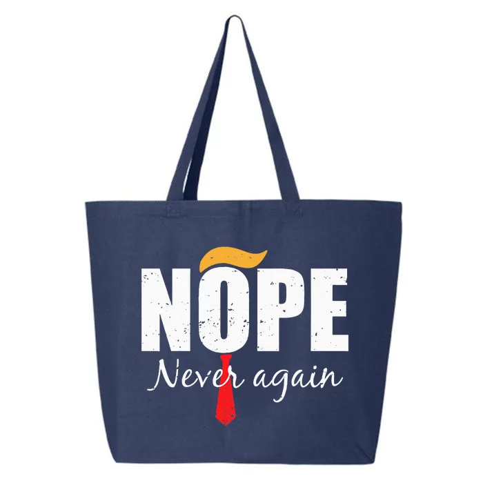 Nope Never Again Funny Trump Hair 25L Jumbo Tote