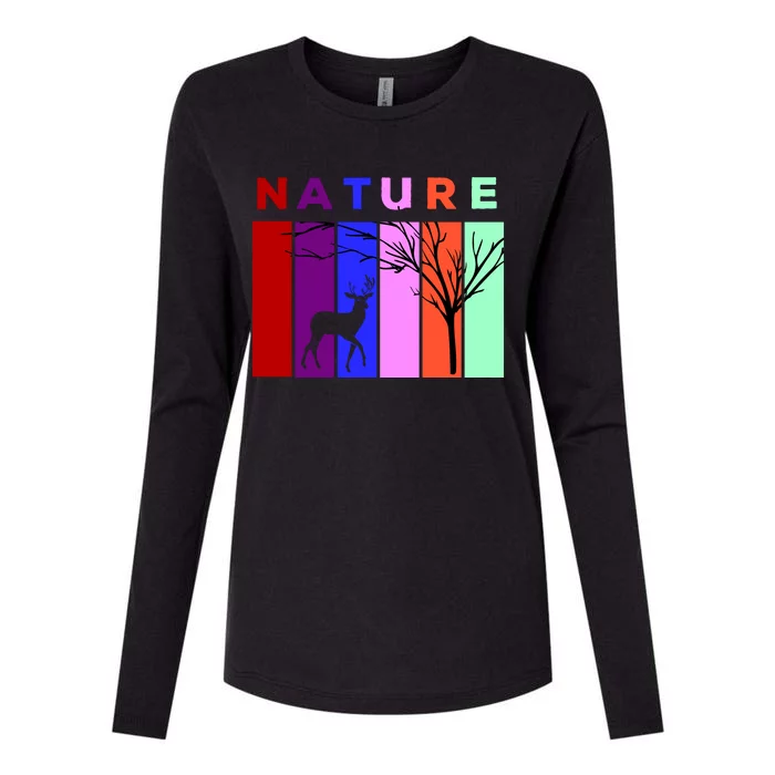 Nature Womens Cotton Relaxed Long Sleeve T-Shirt