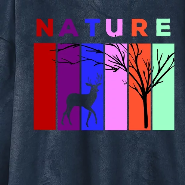 Nature Hooded Wearable Blanket