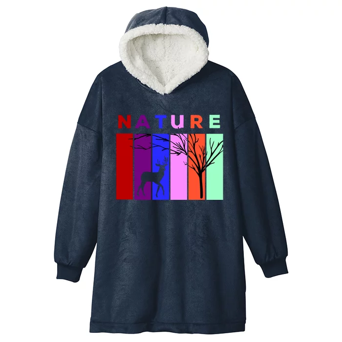 Nature Hooded Wearable Blanket