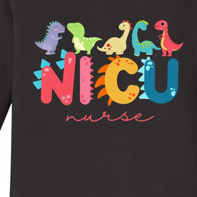 NICU Nurse Animal, Nurse Appreciation, Nicu Nurse Dinosaur Baby Long Sleeve Bodysuit