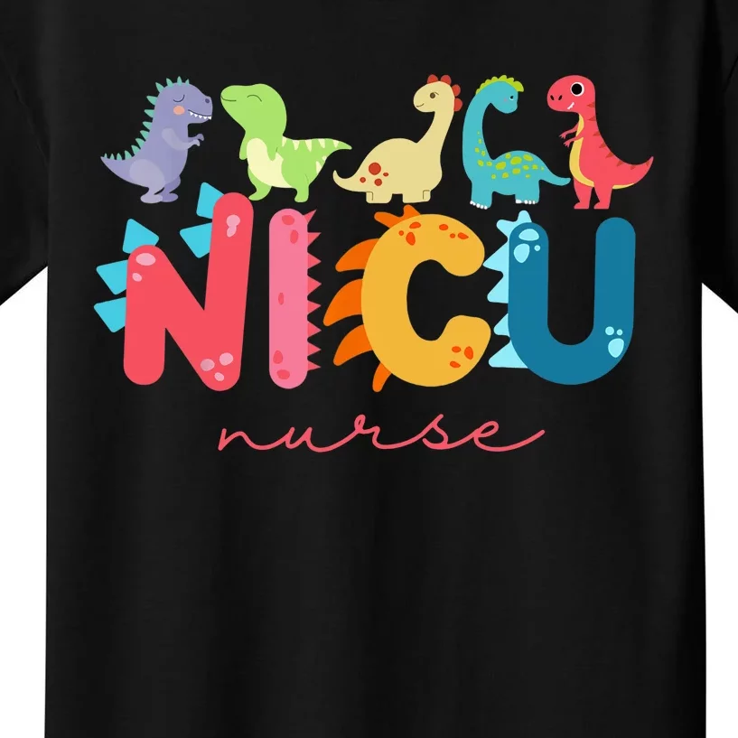 NICU Nurse Animal, Nurse Appreciation, Nicu Nurse Dinosaur Kids T-Shirt