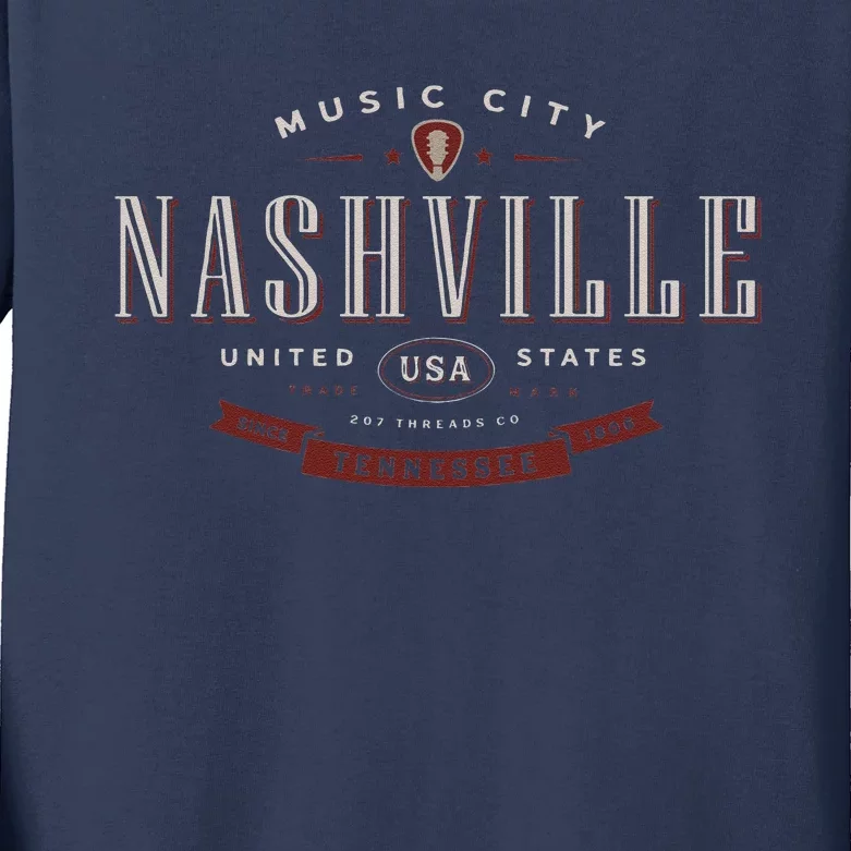 Nashville Kids Long Sleeve Shirt