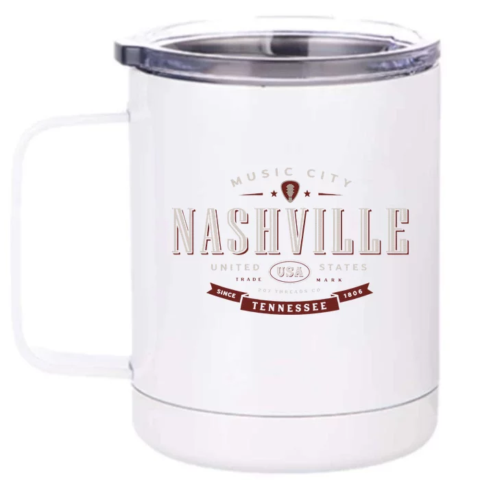 Nashville Front & Back 12oz Stainless Steel Tumbler Cup