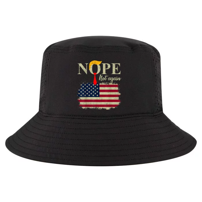 Nope Not Again Funny Trump Cool Comfort Performance Bucket Hat