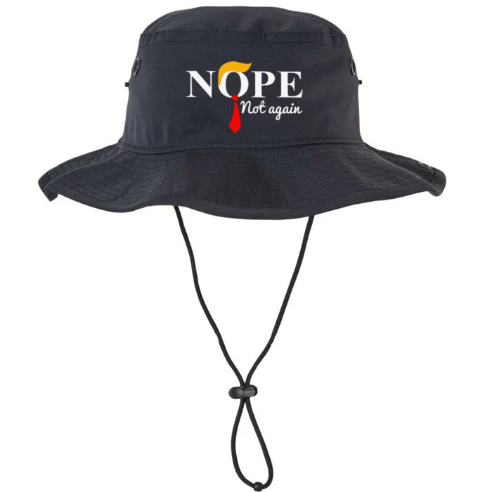 Nope Not Again Funny Trump Apparel Nope Not Again Trump Legacy Cool Fit Booney Bucket Hat