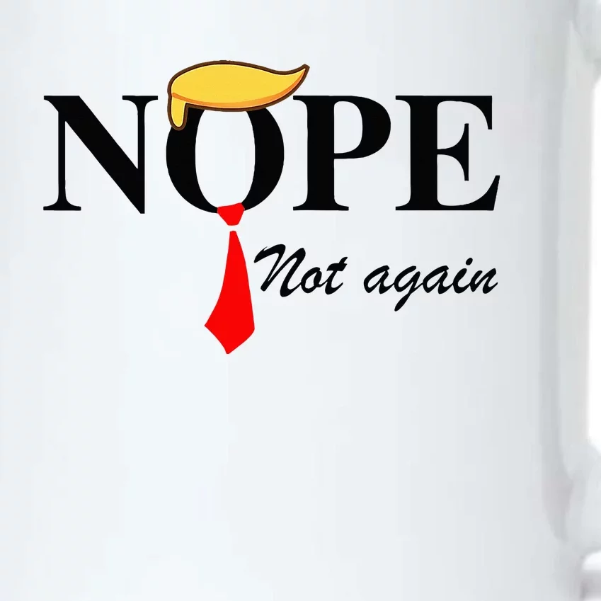 Nope Not Again Funny Trump Apparel Nope Not Again Trump Black Color Changing Mug