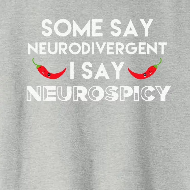 Neurodivergent Neurospicy Autism Awareness ADHD ASD Women's Crop Top Tee