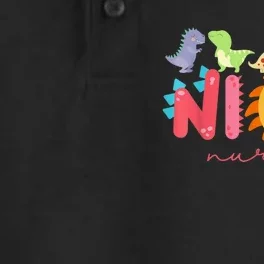 NICU Nurse Animal Nurse Appreciation Nicu Nurse Dinosaur Dry Zone Grid Performance Polo