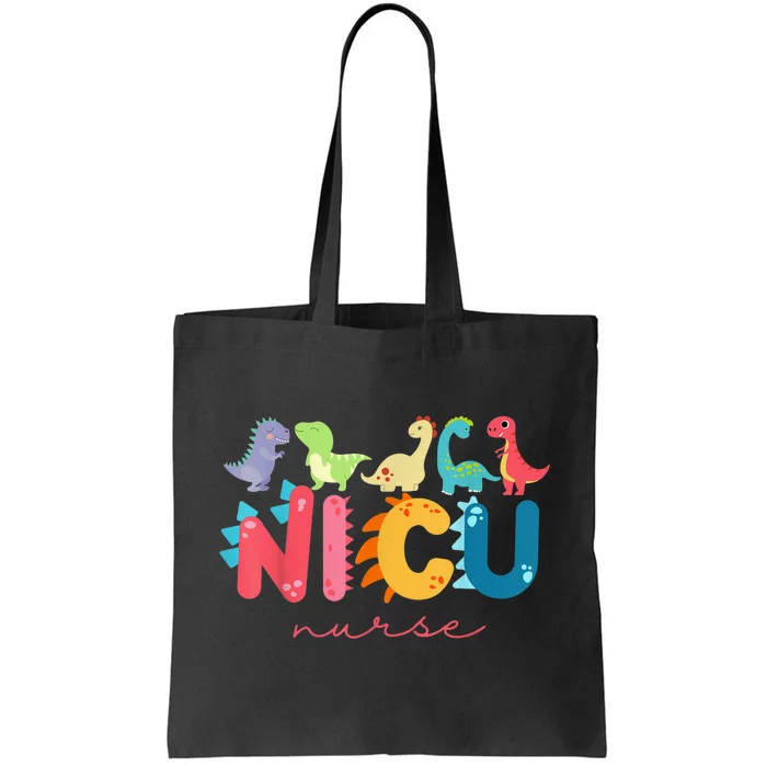 NICU Nurse Animal Nurse Appreciation Nicu Nurse Dinosaur Tote Bag