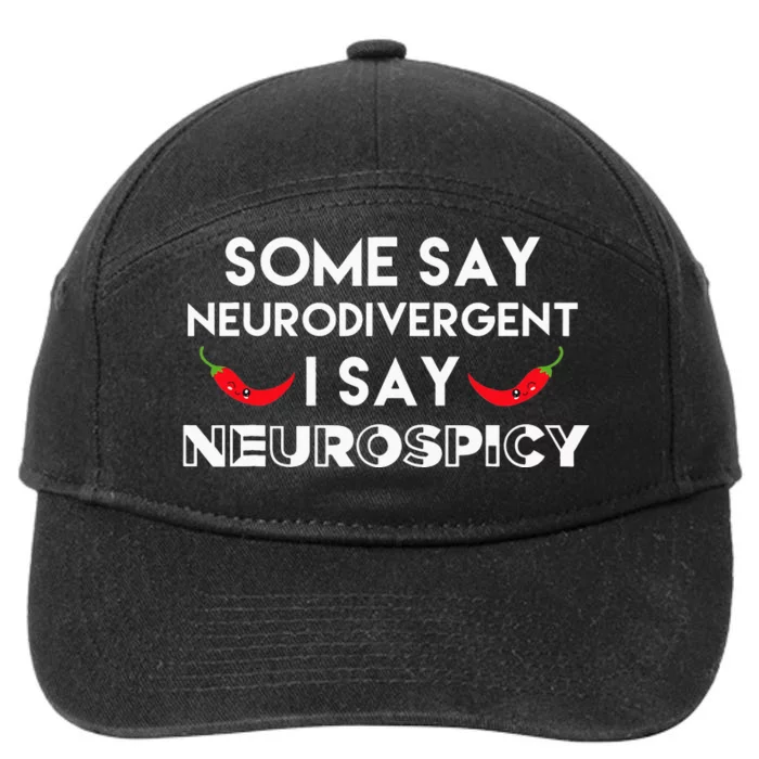 Neurodivergent Neurospicy ASD Awareness 7-Panel Snapback Hat