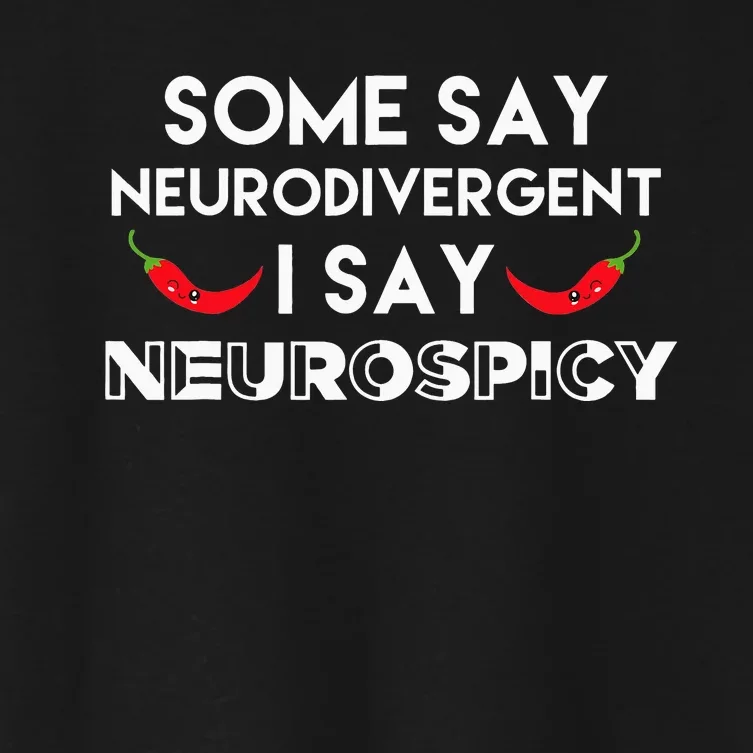 Neurodivergent Neurospicy ASD Awareness Women's Crop Top Tee