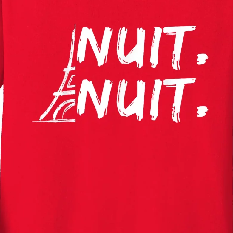 Nuit Nuit Basketball Funny Nuit Nuit Outfits Funny Saying Kids Long Sleeve Shirt