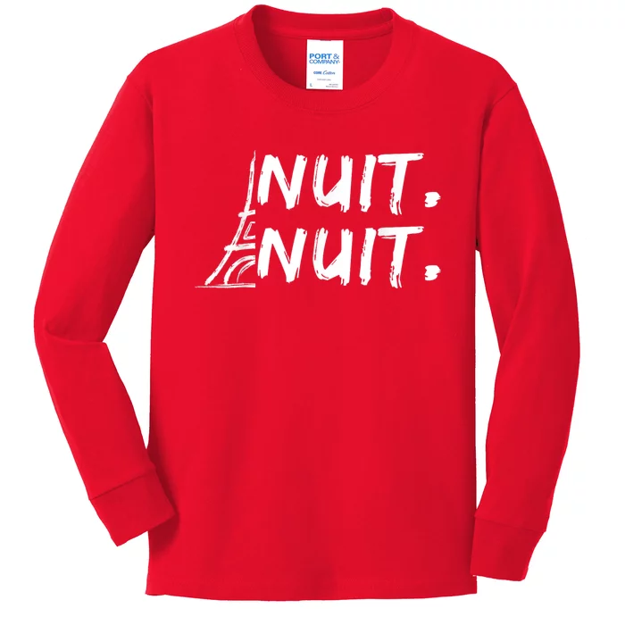 Nuit Nuit Basketball Funny Nuit Nuit Outfits Funny Saying Kids Long Sleeve Shirt