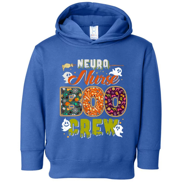 Neuro Nurse Boo Crew Rn Squad Halloween Matching Fun Cool Gift Toddler Hoodie