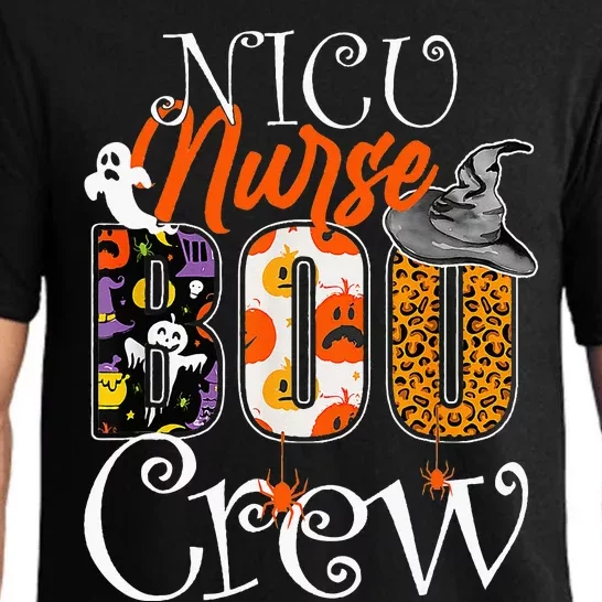 Nicu Nurse Boo Crew Funny Halloween Nicu Nurse Party Costume Pajama Set