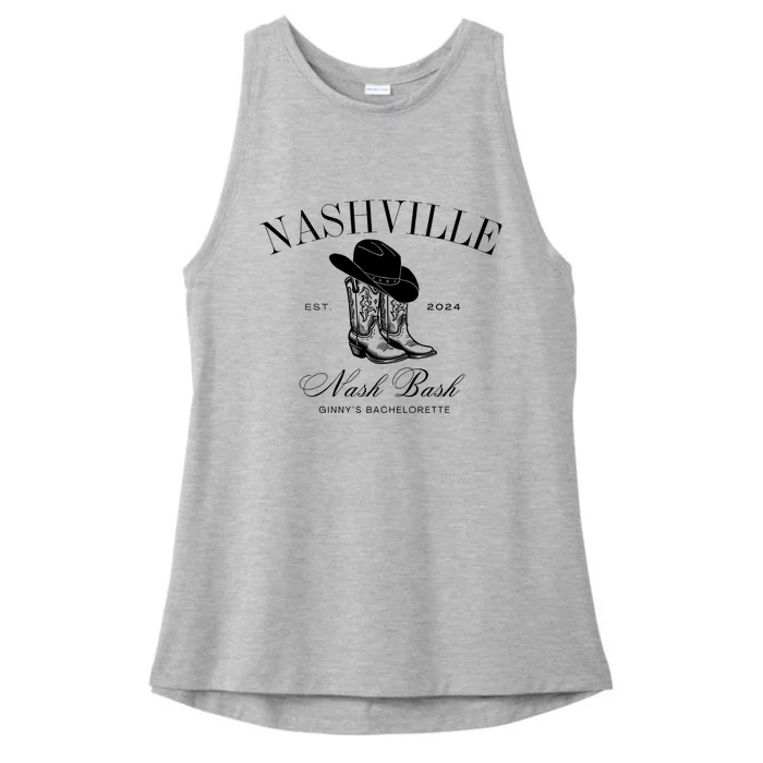 Nashville Nash Bash Ginnys Bachel Orette Est.2024 Ladies Tri-Blend Wicking Tank