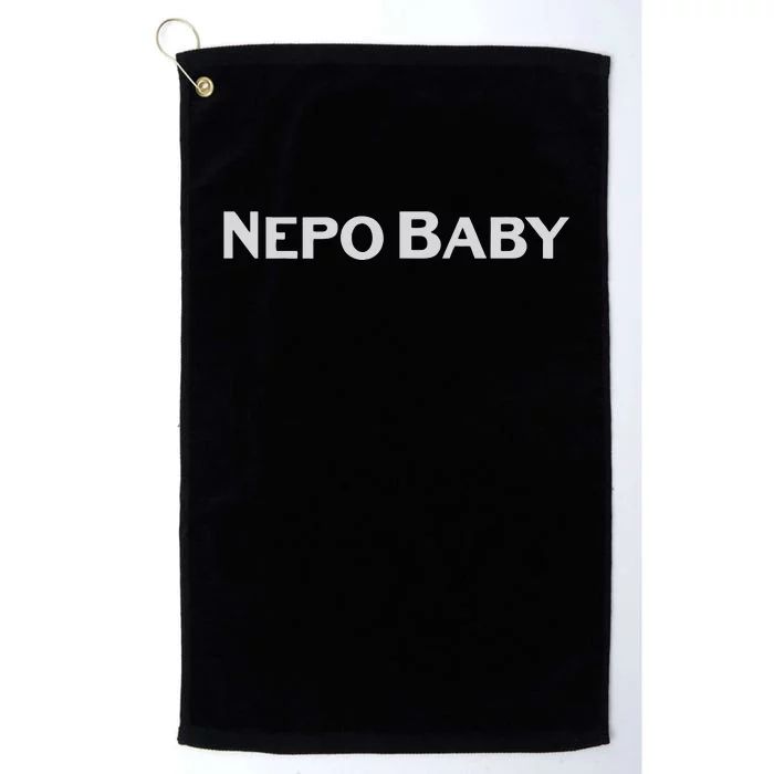 Nepotism Nepo Baby Platinum Collection Golf Towel