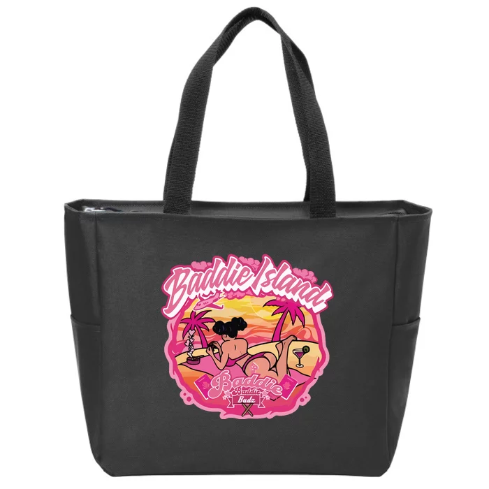 Natalie Nunn Baddie Island Baddie Budz Zip Tote Bag