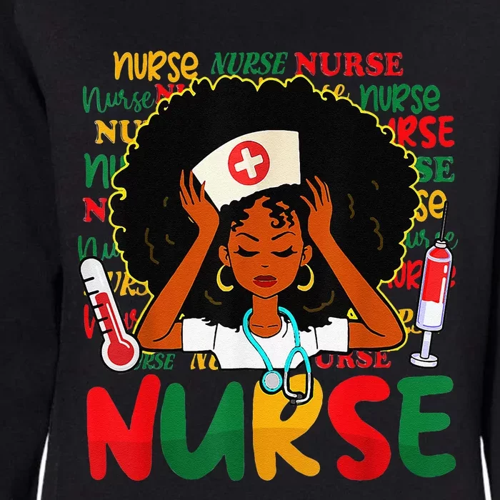 Nurse - Nursing Black History Month RN Black Nurse Lover Womens California Wash Sweatshirt