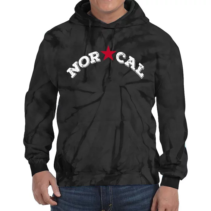 Norcal Northern California White Letter Tie Dye Hoodie