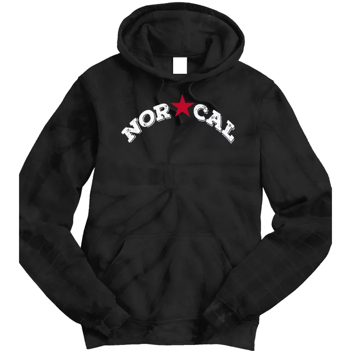 Norcal Northern California White Letter Tie Dye Hoodie