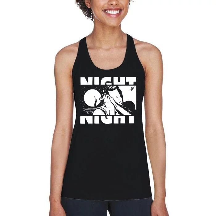 Night Night Curry Sleepy Night Night Good Night Women's Racerback Tank