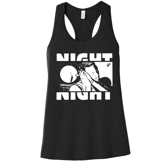 Night Night Curry Sleepy Night Night Good Night Women's Racerback Tank