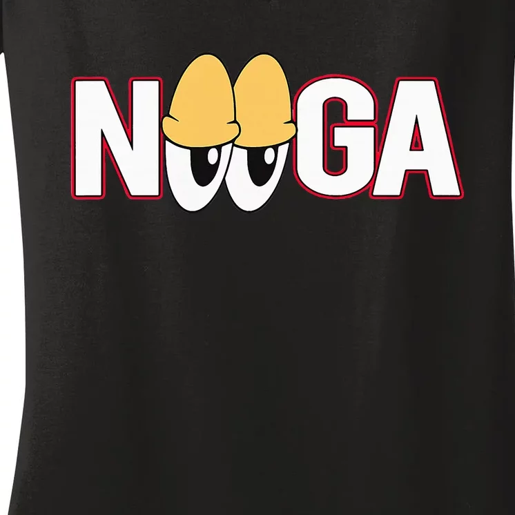 Nooga Nooga Chattanooga State Baseball Sports Women's V-Neck T-Shirt