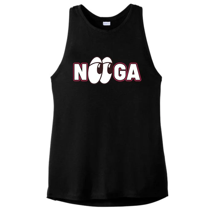 Nooga Nooga Chattanooga State Baseball Sports Ladies Tri-Blend Wicking Tank