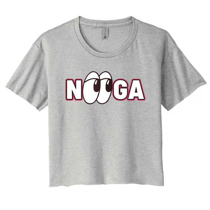 Nooga Nooga Chattanooga State Baseball Sports Women's Crop Top Tee