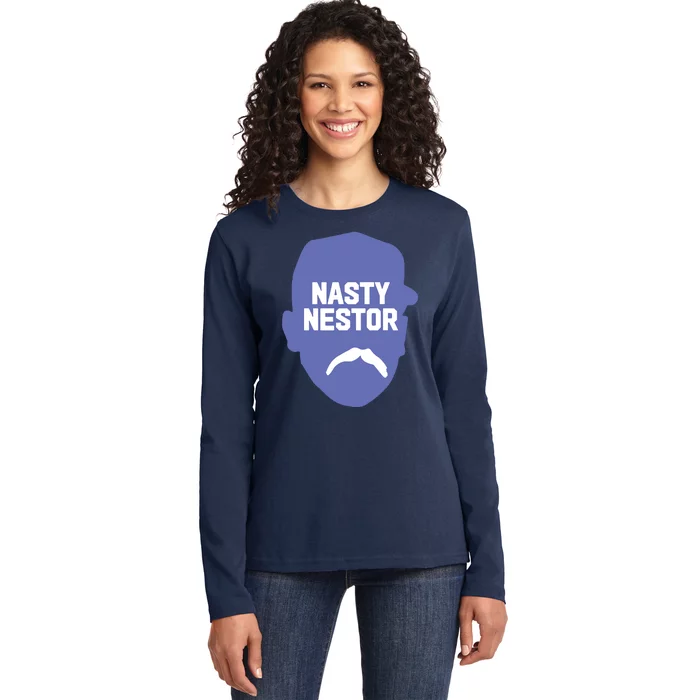 Nasty Nestor Cortes Jr Baseball Ladies Long Sleeve Shirt