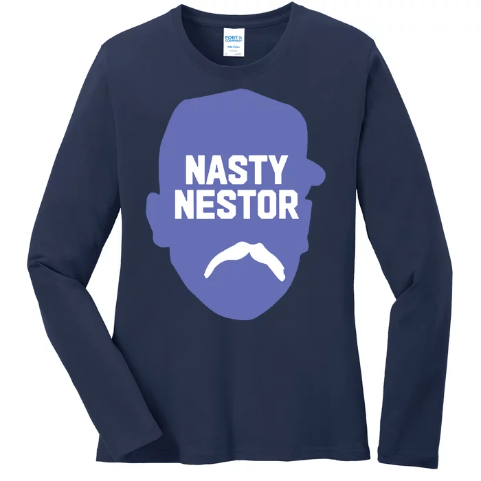 Nasty Nestor Cortes Jr Baseball Ladies Long Sleeve Shirt