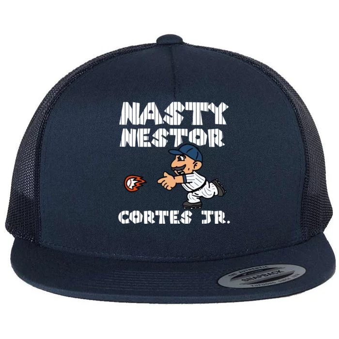 Nasty Nestor Cortes Jr Cute Catch Baseball Flat Bill Trucker Hat