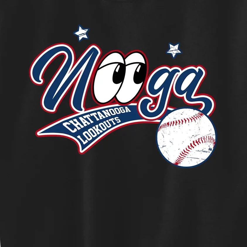 Nooga Nooga Chattanooga Lookouts State Funny Baseball Kids Sweatshirt