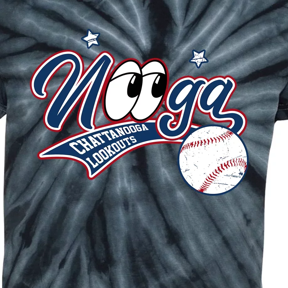 Nooga Nooga Chattanooga Lookouts State Funny Baseball Kids Tie-Dye T-Shirt