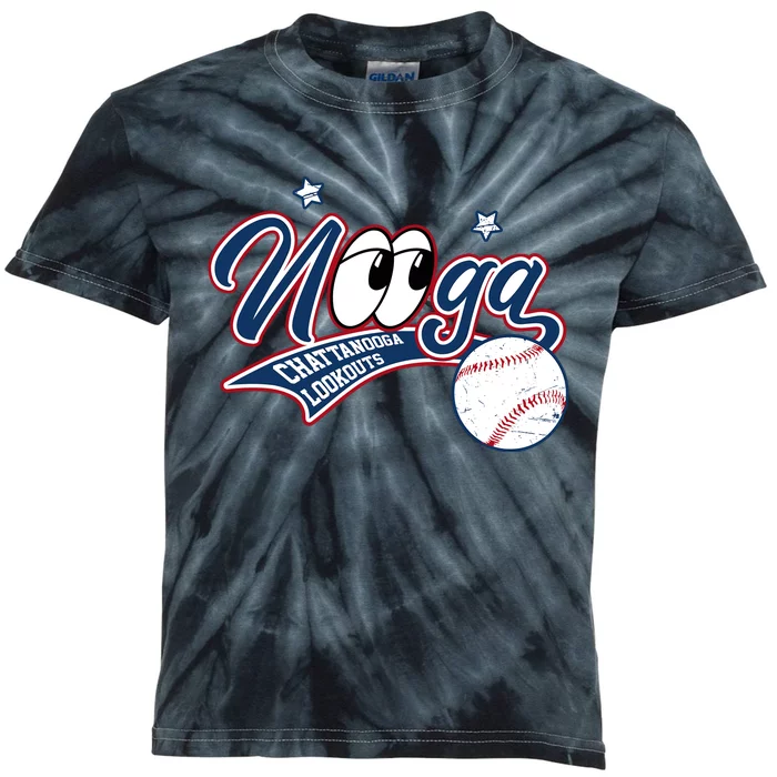 Nooga Nooga Chattanooga Lookouts State Funny Baseball Kids Tie-Dye T-Shirt