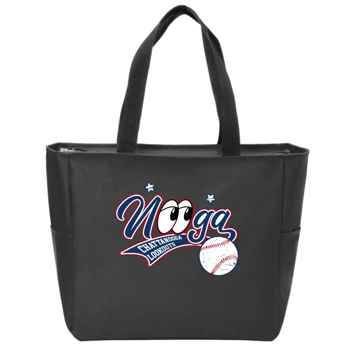 Nooga Nooga Chattanooga Lookouts State Funny Baseball Zip Tote Bag