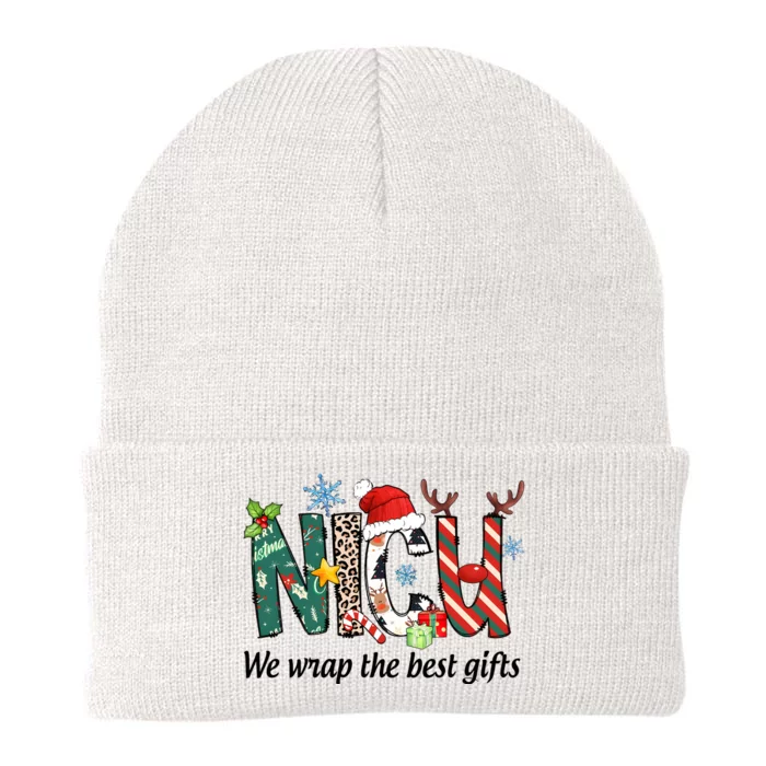 Nicu Nurse Christmas We Wrap The Best Gifts Knit Cap Winter Beanie