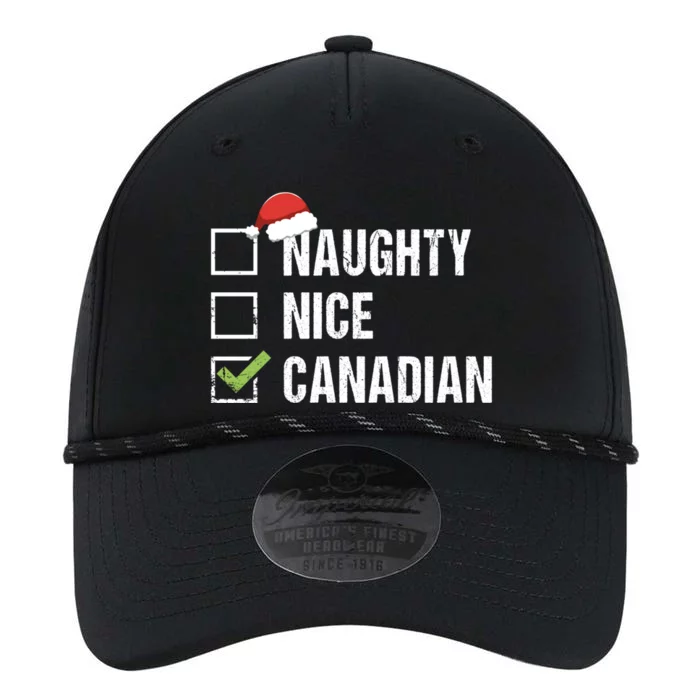 Naughty Nice Canadian Santa Hat Canada Christmas Gift Cute Gift Performance The Dyno Cap