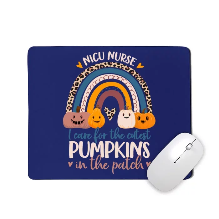 NICU Nurse Cutest Pumpkins In The Patch Rainbow Halloween RN Mousepad