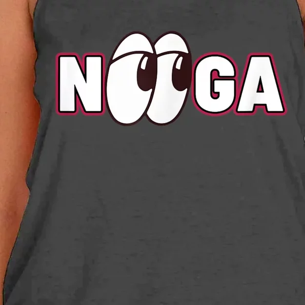 Nooga Nooga Chattanooga State Baseball Sports Women's Knotted Racerback Tank