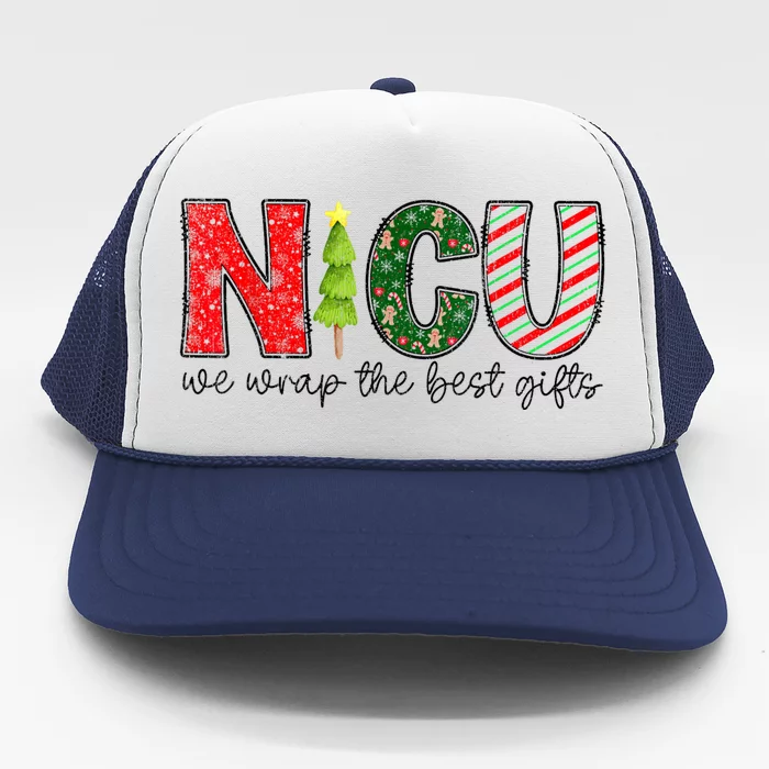 Nicu Nurse Christmas Neonatal Icu Nurse T Holiday Nicu Nurse Trucker Hat