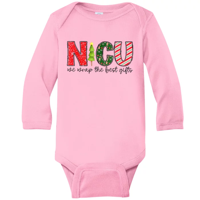 Nicu Nurse Christmas Neonatal Icu Nurse T Holiday Nicu Nurse Baby Long Sleeve Bodysuit