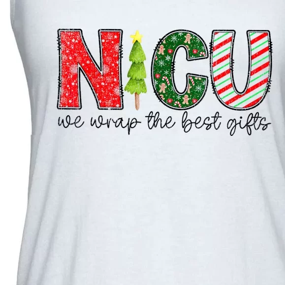 Nicu Nurse Christmas Neonatal Icu Nurse T Holiday Nicu Nurse Ladies Essential Flowy Tank